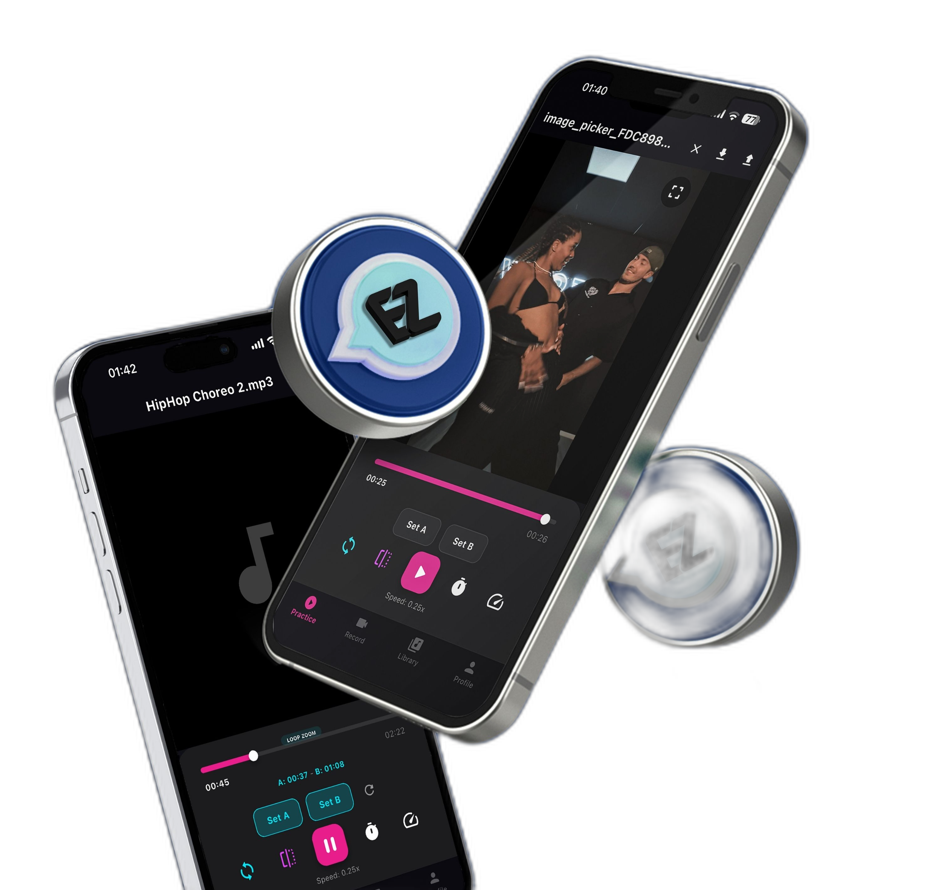 EzzMove app — loop, mirror and slow down choreography in real time